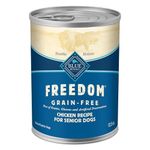 Blue Buffalo Freedom Grain-Free Senior Wet Dog Food, Free of Glutens & Artificial Preservatives, Made With Natural Ingredients, Chicken Recipe, 12.5-oz. Cans (12 Count)