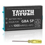 TAYUZH [1000mAh] Battery Replacement for Nintendo Gameboy Advance SP Rechargeable Lithium-ion Battery for Nintendo GBA SP AGS-001 SAM-003 with Screwdriver