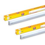 Wipro Garnet 22W LED Batten for Living Room & Bedroom | Bright & Energy Efficient Tubelight for Home | Cool Day Light (6500K) with 2200 lumen|4Feet, Pack of 2