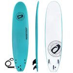 Osprey Foam Surfboard Soft Foamie Complete with Leash and Fins, Mint, 8.2 ft