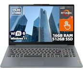Lenovo IdeaPad Slim 3 15.6" FHD IPS Touchscreen Laptop, AMD Ryzen 7 5825U, 16GB DDR4 RAM, 512GB SSD, Windows 11 Home, Wi-Fi 6, USB-C, HDMI, Lightweight Student and Business Laptop
