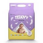 TEDDYY Baby Disposable Rapi-Soak Mats Size - 60 X 60 Cm - (Pack of 10)