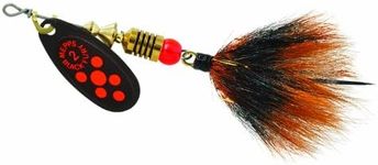 Mepps Black Fury - drsd trbl/fl red dot, One Size (BF2T FL)