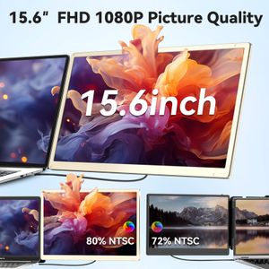 Siaviala 15.6" Portable Monitor – Full HD Display, Slim Design