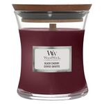 WoodWick Scented Candle with Crackling Wick | Black Cherry Mini Hourglass Candle | Up to 20 Hours Burn Time | Perfect Gifts for Women