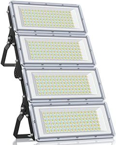 YIQIBRO Projecteur LED Extérieur 400W, 20000LM 6500K 4 en 1 Spot Extérieur IP67 Étanche, 85-265V Lampe LED avec Transformateur,Eclairage de Sécurité pour Jardin Terrasse Garage Usine Stade Square