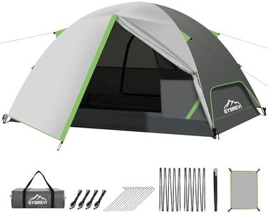 Gysrevi Tienda de Campaña 2-3 Personas, con Travesaño Superior, Impermeable y Cortaviento, Tienda de Cúpula de Doble Capa Portátil Ultraligera, para Trekking, Camping, Aventura Etc