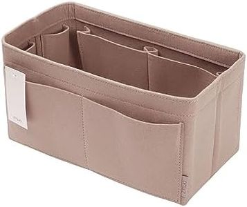 Felt Purse Organizer, Multi Pocket Bag in Bag Organizer For Tote & Handbag Shaper, Speedy30 Speedy 35 and Speedy 40, Medium, Large, Extra Large (Large, Beige)