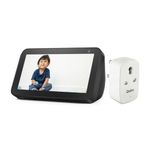 Amazon Echo Show 5 (2nd Gen) Black with QUBO 16A Wifi + Bluetooth Smart Plug with Alexa