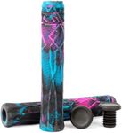 Limit Pro Scooter Grips Soft Longneck 150/165/180mm with Easy Cutting Lines for Pro Trick Scooters and BMX Handlebars（Black Blue Purple