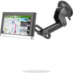 SkyTian for Garmin GPS Car Mount Replacement Sticky Suction Cup 17mm Ball MountLong Arm Windshield Holder fit Garmin Nuvi Drive Dezl RV GPS, Black