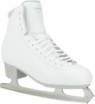 Riedell Crystal Adult Ice Skates for Women and Men - Sleek, Competitive Ice Skates with Moisture-Wicking Dri-Lex Lining and Stainless Steel Blade - White, 4 D Width