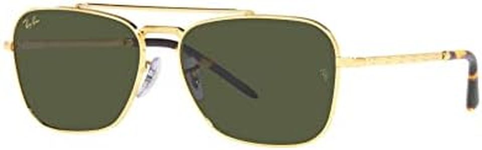 Ray-Ban 0RB3636 Gafas de Sol, Leyenda Oro/Verde, 58 Unisex Adulto