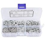 700Pcs Galvanized Toothed Flat Washer Set Toothed Lock Washer Fasteners Assortment Kit M3-M8