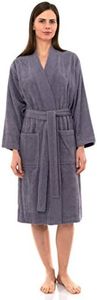 TowelSelections Women's Robe Turkish Cotton Terry Kimono Bathrobe X-Large/XX-Large Daybreak