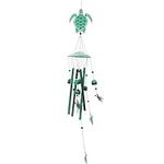 VP Home 20" H Rustic Green Turtle Wind Chimes for Outside Unique Rustic Turtle Windchimes Outdoor Decoration and Garden Decoration, Windchime Gift for Women, Mom, Grandma, Unisex