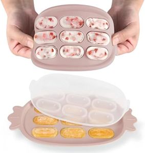Haakaa Baby Popsicle Mold - Baby Food Maker & Breastmilk Teething Freezer Tray - BPA Free Silicone-Pink