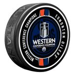 2024 NHL Stanley Cup Playoffs Puck | Edmonton Oilers Western Conference Champs