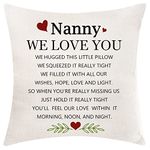 Nanny Gifts Cushion Cover Cushion Case Throw Pillow Cover Pillowcase for Nanny Birthday Gifts Thanksgiving Gifts (Our Nanny)