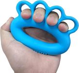 CUREPACK Silicone Fingers and Hand Grip Strengthner, Also Helps in Stress Reduction, Physiotherapy and Finger Exerciser for Arthritis Patients and Elderly (Blue)