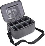 Koolertron Dslr Camera Insert Bag Purse Universal Liner Lens Pouch Partition Protective Cover Waterproof Sleeve for Cannon/Nikon/Sony (Grey)