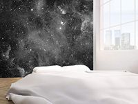 Galaxy stars abstract space black and white photo Wallpaper wall mural(46112002) (130gsm budget, xl 190cm wide x 148cm high)