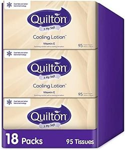 Quilton Cooling Lotion 3 Ply 95 Tissues Pack, 18 packs