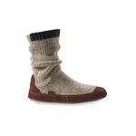 Acorn Men's Slouch Boot Slipper, Grey Ragg Wool, Medium/9-10 B US