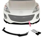 285 Motorsport Front Lip Compatible with 2009-2013 Mazda 3 MK2 + MPS Gloss Black - ABS, Specific Fitment