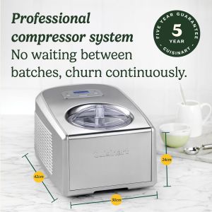 Cuisinart Ice Cream and Gelato Maker – Automatic Frozen Dessert Machine