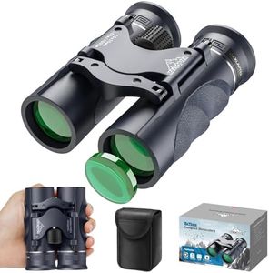 10x25 HD Binoculars for Adults Kids, Compact Binoculars with Case for Outdoor Sports, Hunting, Travel, Concerts, Bird Watching, Low Light Night Vision, BAK4 Prism, Roof Prism