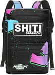 SHITI Coolers Soft Side Backpack Cooler for Partying at The Beach, Pool, Tailgate, or Camping - Portable Backsaver - Insulated & Leak Proof - High Performance Yet Extremely Cool (Midnight Rider)