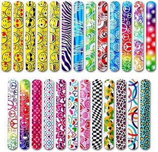 50-Piece Slap Bracelets For Kids | Party Favors For Kids 4-8 | Slap Bracelets Bulk Party Favors | Goodie Bags Stuffers for kids with 25 Unique Designs, perfect treasure box toys for classroom rewards