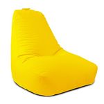 rucomfy Beanbags Large Indoor/Outdoor Bean Bag Chair, Home & Garden Recliner Seat, Durable & Water Resistant 97 x 82 x 80cm (Yellow)