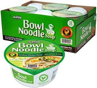 Paldo Fun & Yum Instant Cup Noodle Soup Bowl with Chicken Flavored Broth, Pack of 12, Best Oriental Style Korean Ramyun, Most Loved Korean Noodles, 팔도 닭개장 사발면 86g (3.03 oz) x 12