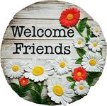 Spoontiques Welcome Friends Stepping Stone Outdoor Garden Décor