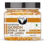 FOREST FOUND GOND GONDH for LADOO LADDU LADDOO Making (Edible Gum/Acacia Gum/KIKAR/Dink/Gum Arabic) HIRAKANI | Authentic,Fresh,Direct from Forest (NOT Cultivated) 250 Gram