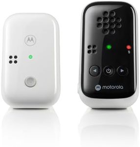 Motorola Nursery Baby Monitor PIP10 - Audio Only with High Sensitive Microphone - Parent Unit with 300M Range, Mute Function and LED Sound Indication - Expendable Baby Monitor - White