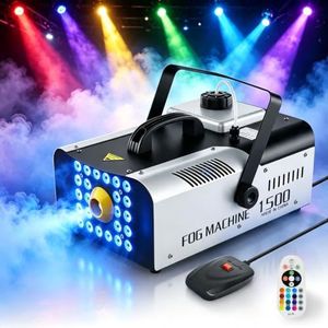 chunnwin Fog Machine 1500W Halloween Smoke Machine Indoor/Ourdoor