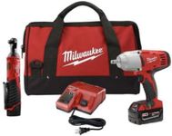 MILWAUKEE 2663-22R M18 1/2" IMPACT WRENCH - M12 3/8" RATCHET COMBO KIT