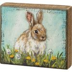 Primitives by Kathy Bunny Box Sign, 8" x 7" x 1.75"