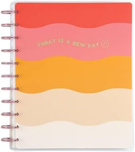 Happy Planner Disc-Bound School Planner, 12-Month Daily and Monthly July 2023–June 2024 Planner Calendar, Vertical Layout with Lines, Super Happy Theme, Big Size, 27.94 x 21.59 cm (8 1/2" x 11")