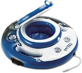 Intex Mega Chill Swimming Pool Inflatable Floating 24 Can Beverage Cooler Holder for Swimming, Boating, Tubing, BBQ's and More, Blue