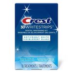 Crest 3D Whitestrips Noticeably White At-Home Teeth Whitening Kit, 10 Treatments, Visibly Whitens Teeth in just days