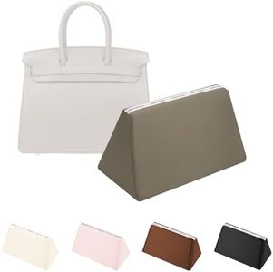 Purse Pillow for Birkin 40, Smooth Satin Fabric & Memory Foam Inner, Durable & Lightweight Structure Support (Etoupe Grey, BK40)