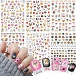 Cute Dog Nail Art Stickers, Cartoon