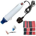 OundarM 79" Long Cable Hot Air Gun with 127 pcs Heat Shrink Tube, Heat Gun for Heat Shrink Tubing Embossing Heat Gun Dual Heat Temps Option, 300W 230V