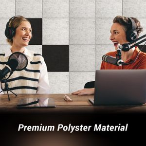 TONOR Soundproof Panels 18-Pack – Acoustic Foam, Grey