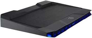 Cooler Master Notepal X150R - Laptop Cooling Pad with Blue LED, 160mm Silent Fan, Metal Mesh Surface, Black - Supports Laptops Up to 17"