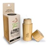 Ohm Earth’s Ohm Floss – Natural Silk Dental Floss with Refillable Bamboo Holder, Naturally waxed with Candelilla Coating, 55 yds/50m Spool – Eco Oral Care, Natural Mint